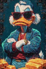 Iconica - Billionaire Swag Donald Duck - Unique 1/1 XXL