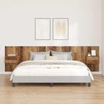 vidaXL Hoofdbord Met Kast met lade 3 pcs Oud Hout Bewerkt, Huis en Inrichting, Verzenden, Nieuw, Bruin, Hout