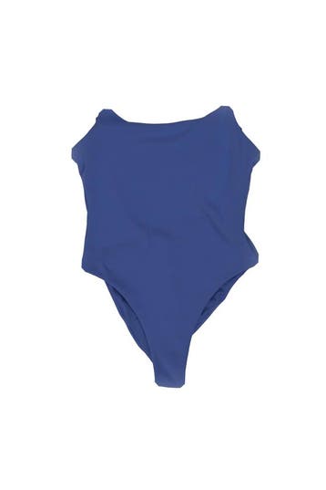 Organic Basics Badpak in maat M Blauw, Kleding | Dames, Truien en Vesten, Organic Basics, Verzenden, Zo goed als nieuw, Blauw