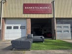 Hoekbank LEOLUX B flat bankstel grijs leer design bank, Design, Hoekbank, Vierpersoons of meer, Leer