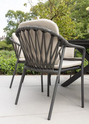 Manitoba stapelbare tuinstoel antraciet Taste 4SO, Tuin en Terras, Tuinstoelen, Ophalen of Verzenden, Nieuw