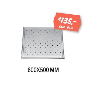 RVS Glazenblad ST-GL60 - Horecajenp.nl, Nieuw in verpakking