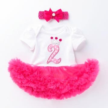 3-delig tweede verjaardag setje Little Princess, Nieuw, Sweet-one, Setje, Verzenden