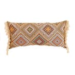 Boho sierkussen met franjes 60 x 30 cm – handgemaakt en s., Ophalen of Verzenden, Nieuw