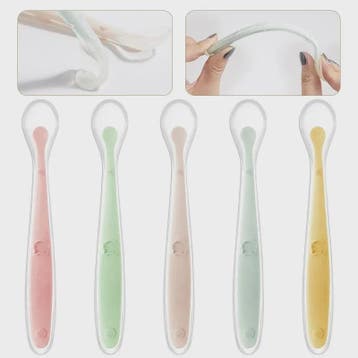 Zachte Siliconen Baby Lepel - Ideaal voor Voedingstraining e, Verzenden, Nieuw