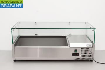 HCB RVS Opzetvitrine Opzet koelvitrine saladière 2 x 1/3 en, Ophalen of Verzenden, Nieuw in verpakking
