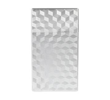 Patroon 100's sigarettendoosjes - Zilver, Verzenden, Nieuw, Tabaksdoos of Verpakking