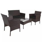 Gardlov Bruine loungeset voor tuin, balkon of terras met..., Ophalen of Verzenden, Nieuw