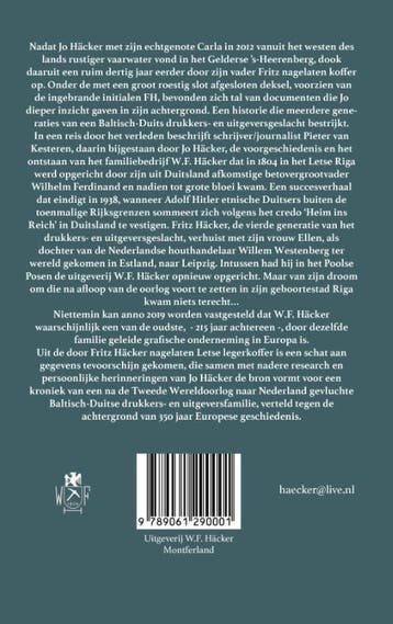 Koffer uit Riga 9789061290001 Jo Häcker, Verzenden, Gelezen, Jo Häcker