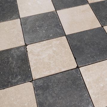 Getrommelde Keramische Dambord Vloertegels hardsteen look –, Verzenden, Nieuw