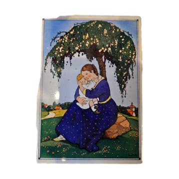 Villeroy &amp; Boch Vilbo-kaart - porselein “Moeder en kind”, Ophalen of Verzenden