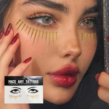 Face Art Tattoos Sproet 8: Verticale Edgy Strepen, Ophalen of Verzenden, Nieuw