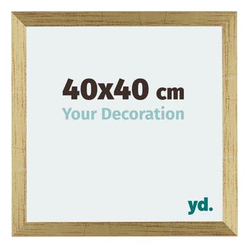 Fotolijst 40x40 cm - Goud Glans - MDF - Mura, Verzenden, Nieuw