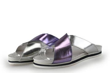 Melvin & Hamilton Slippers in maat 38 Zilver, Slippers, Overige kleuren, Verzenden, Zo goed als nieuw
