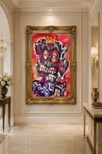 Timo Wedell - Beautiful Nightmare - XXL - Hommage Basquiat, Antiek en Kunst