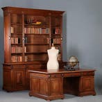 Hollandse Heerenkamer neorenaissance grote boekenkast en bij, Ophalen of Verzenden