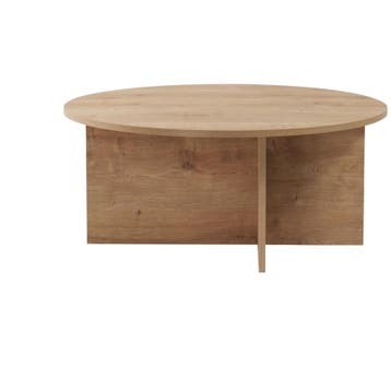 Evila Salontafel - Houtkleurig - Nieuw/Ongebruikt - Melamine, 50 tot 100 cm, Nieuw, Scandinavisch, 50 tot 100 cm