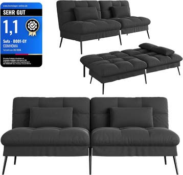 Slaapbank 2 persoons - Logeerbed - Bedbank - 174x51x72 cm -, Verzenden, Zo goed als nieuw