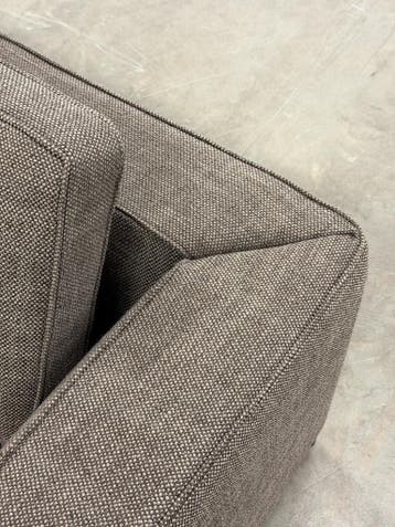 Minotti Williams Bank | Gemêleerd | NIEUWSTAAT + Garantie, Huis en Inrichting, Banken | Bankstellen, 250 tot 300 cm, Stof, 75 tot 100 cm