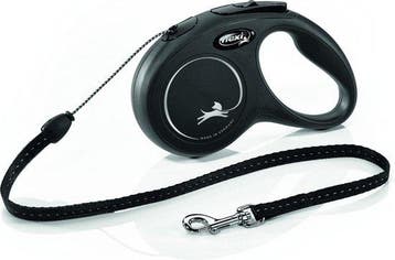 Flexi New Classic Koord - Hondenriem - Zwart - S - 5 meter -, Verzenden, Nieuw