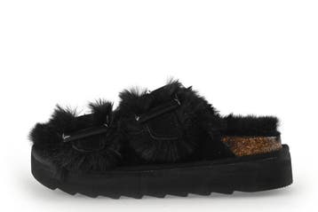 Warmbat Slippers in maat 38 Zwart, Kleding | Dames, Schoenen, Slippers, Verzenden, Zwart, Zo goed als nieuw