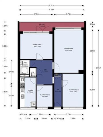 Te Huur 4 Appartement Marco Pololaan In Utrecht, Huizen en Kamers, Huizen te huur, Utrecht-stad, Direct bij eigenaar, Appartement