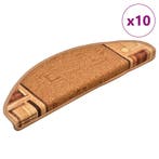vidaXL Trapmatten zelfklevend 10 st 65x21x4 cm beige, Verzenden, Nieuw