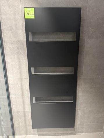 Radiator 60,5 x 153,5 1/8 aansluiting mat zwart 0027 - 4, Ophalen, Nieuw, Radiator