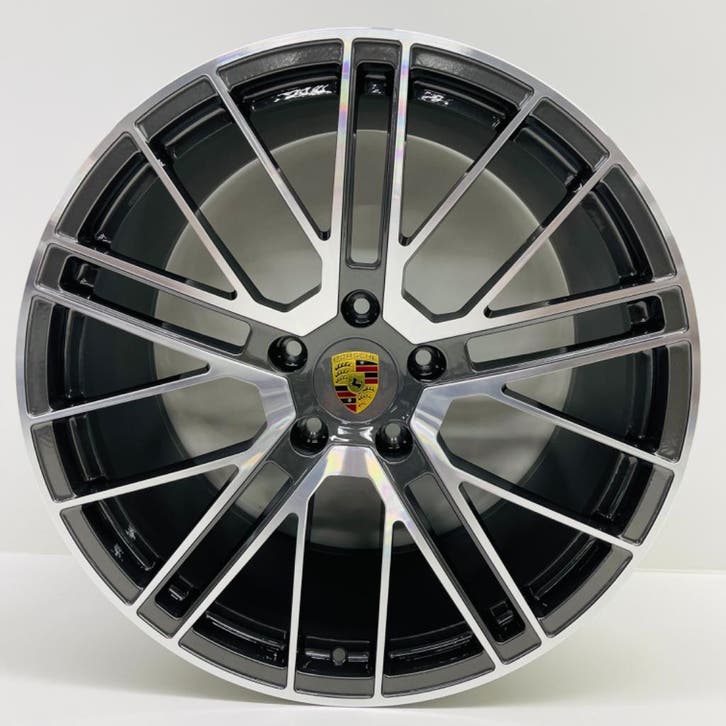 Porsche 992 2/4 ORIGINELE 20/21 Turbo V velgen met banden, Auto-onderdelen, Banden en Velgen, 21 inch, 305 mm, Personenwagen, Gebruikt