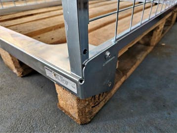 Pallet box 1200x800xh2200mm met 3 legborden (4 niveaus), als, Ophalen of Verzenden, Overige typen, Emtrade NL