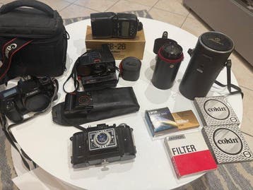 Canon, Nikon, Makinon, Polaroid, Vivitar, Tamron, Cokin, Nieuw