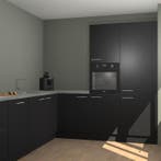 Zwarte keuken Portland 78655, Verzenden, Nieuw