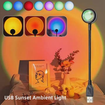 Sunset Projector Lamp - Sfeerverlichting met Art Deco Stijl, Verzenden, Nieuw