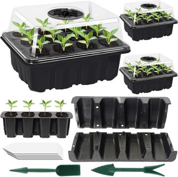 Kiembakken Set 3x12 Cellen | Herbruikbaar | Laatste Stuk!, Overige materialen, Kweekkas, Ophalen of Verzenden, Zo goed als nieuw