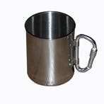 drink beker / cup / mok RVS lichtgewicht met karabijn ha..., Verzamelen, Militaria | Algemeen