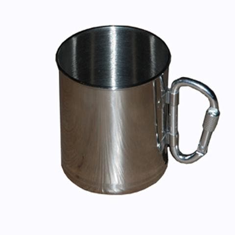 drink beker / cup / mok RVS lichtgewicht met karabijn ha..., Verzamelen, Militaria | Algemeen