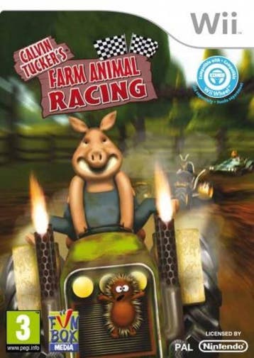 Calvin Tuckers Farm Animal Racing (Nintendo Wii), Verzenden, Gebruikt