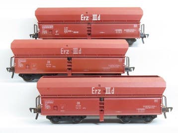 Fleischmann H0 - 5520 - Modeltrein goederenwagon (3) - 3x, Nieuw