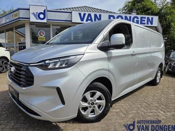 Zakelijke lease - Ford Transit Custom 300 2.0 TDCI L2H1, Stof, Gebruikt, Zwart, Lease
