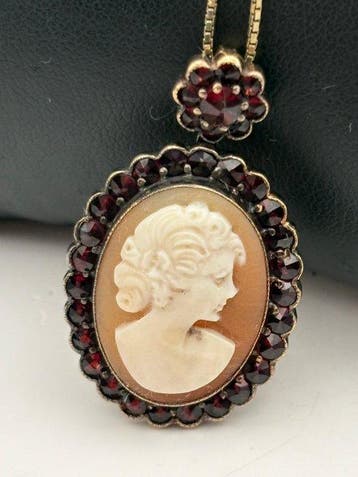 Zonder minimumprijs - Ketting met hanger Zilver, Verguld -, Sieraden, Tassen en Uiterlijk, Antieke sieraden
