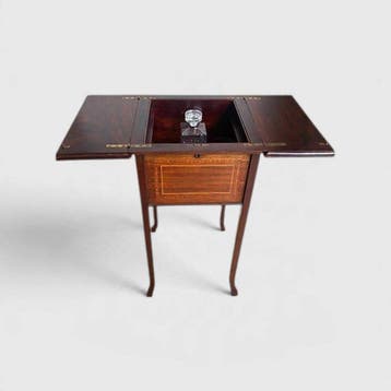 Bijzettafel - dranken tafel - Mahonie