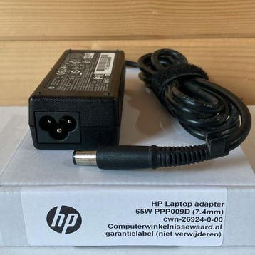 HP 65W original adapter Voeding Oplader (7.4mm) PPP009D, Ophalen of Verzenden, Gebruikt