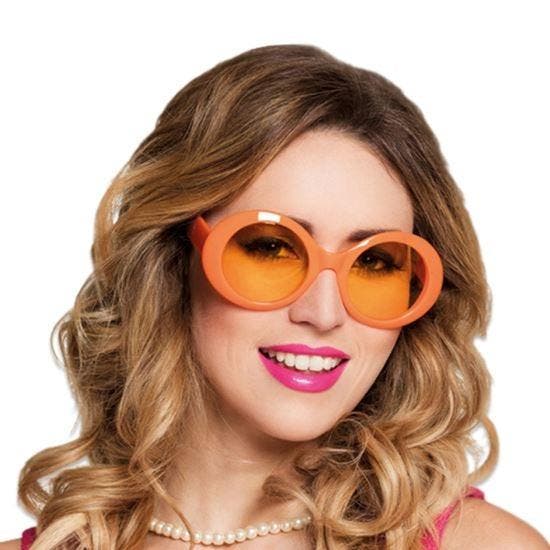 Bril Jackie Oranje, Hobby en Vrije tijd, Feestartikelen, Verzenden