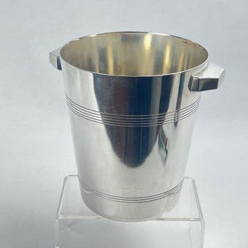 Wiskemann - Champagne koeler - Verzilverd - Art Deco-ontwerp