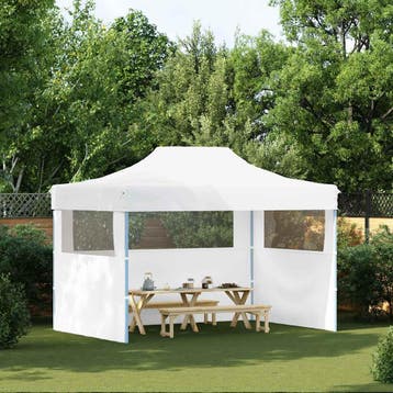 vidaXL Partytent met 3 zijwanden inklapbaar 280x410x315 cm, Verzenden, Nieuw, Partytent