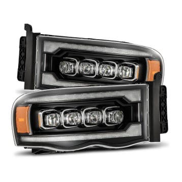 AlphaRex 02-05 Dodge Ram 1500 NOVA LED Proj Headlights Plank, Ophalen of Verzenden, Nieuw