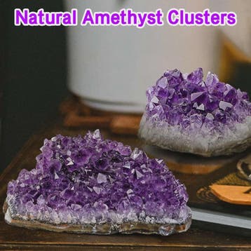 Natuurlijke Amethist Geode Cluster - Ruw Kristal Edelsteen (, Verzenden, Nieuw