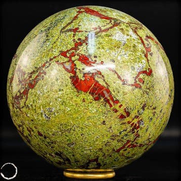 Zeldzame natuurlijke drakenbloedjaspis Sphere- 3641.49 g