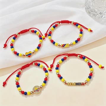 Colombia Vlag Armband - Verstelbaar Patriotisch Sieraden met, Verzenden, Nieuw