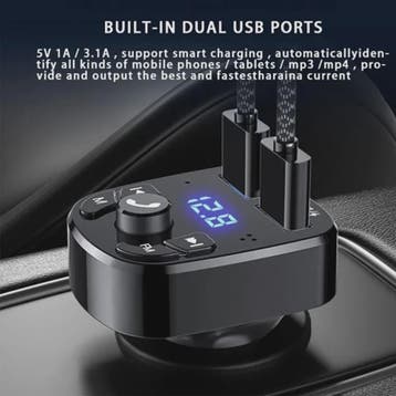 Auto MP3 Speler met Bluetooth 5.0, Dual USB Snellader en FM, Verzenden, Nieuw